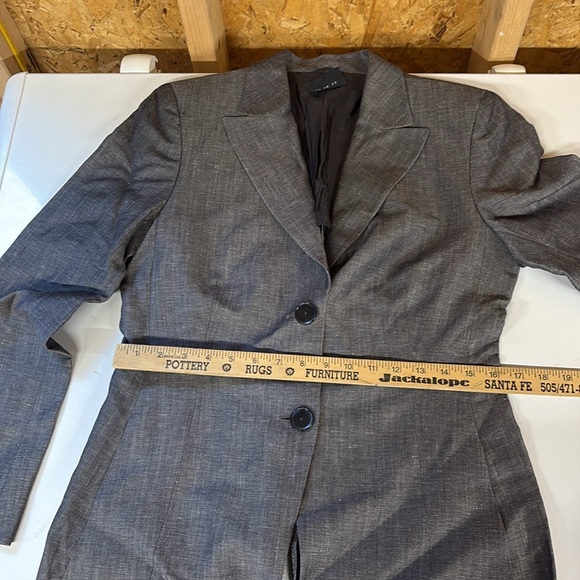 Akris Linen Cashmere Silk Gray Work Blazer Jacket - Picture 10 of 10